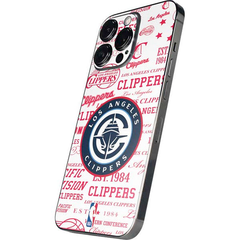 NBA Los Angeles Clippers Blast Logos iPhone 16 Pro Skin